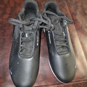 BMW Black and Blue Athletic Shoes